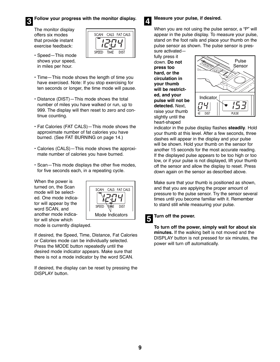 Weslo 925 User Manual | Page 9 / 18
