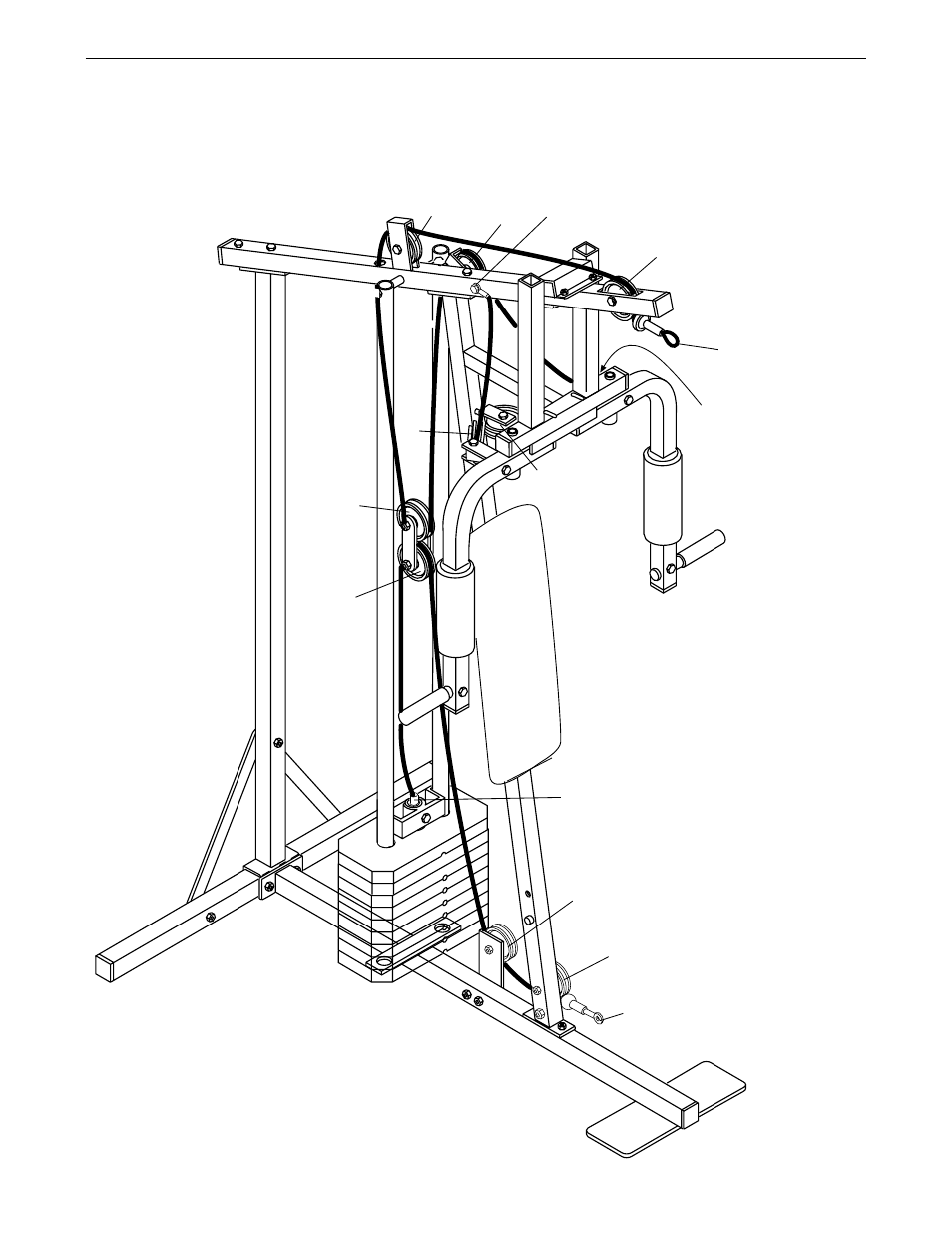 Cable diagram | Weslo WLSY71500 User Manual | Page 18 / 24