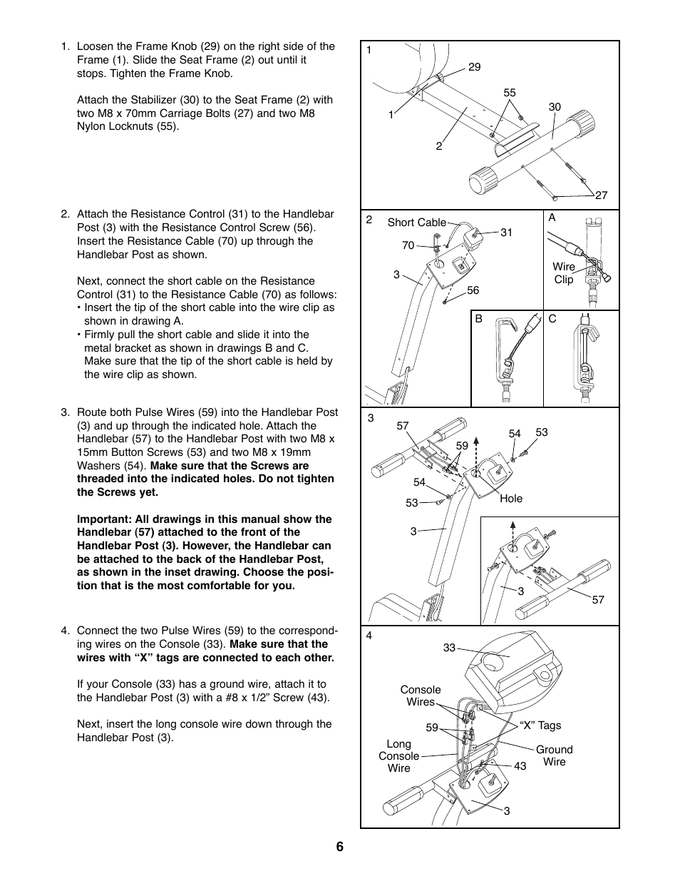 Weslo WLEX28080 User Manual | Page 6 / 16