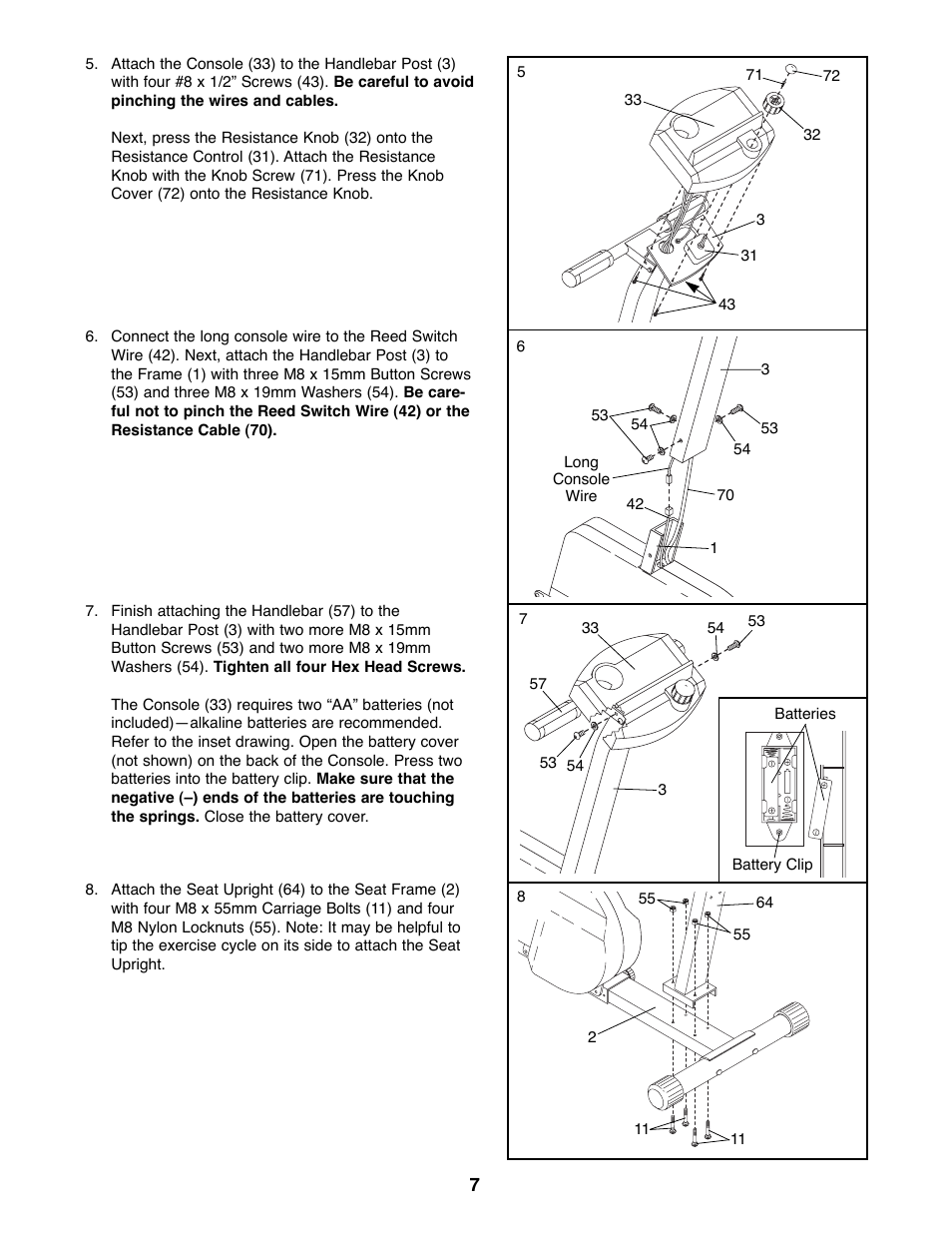 Weslo WLEX28080 User Manual | Page 7 / 16