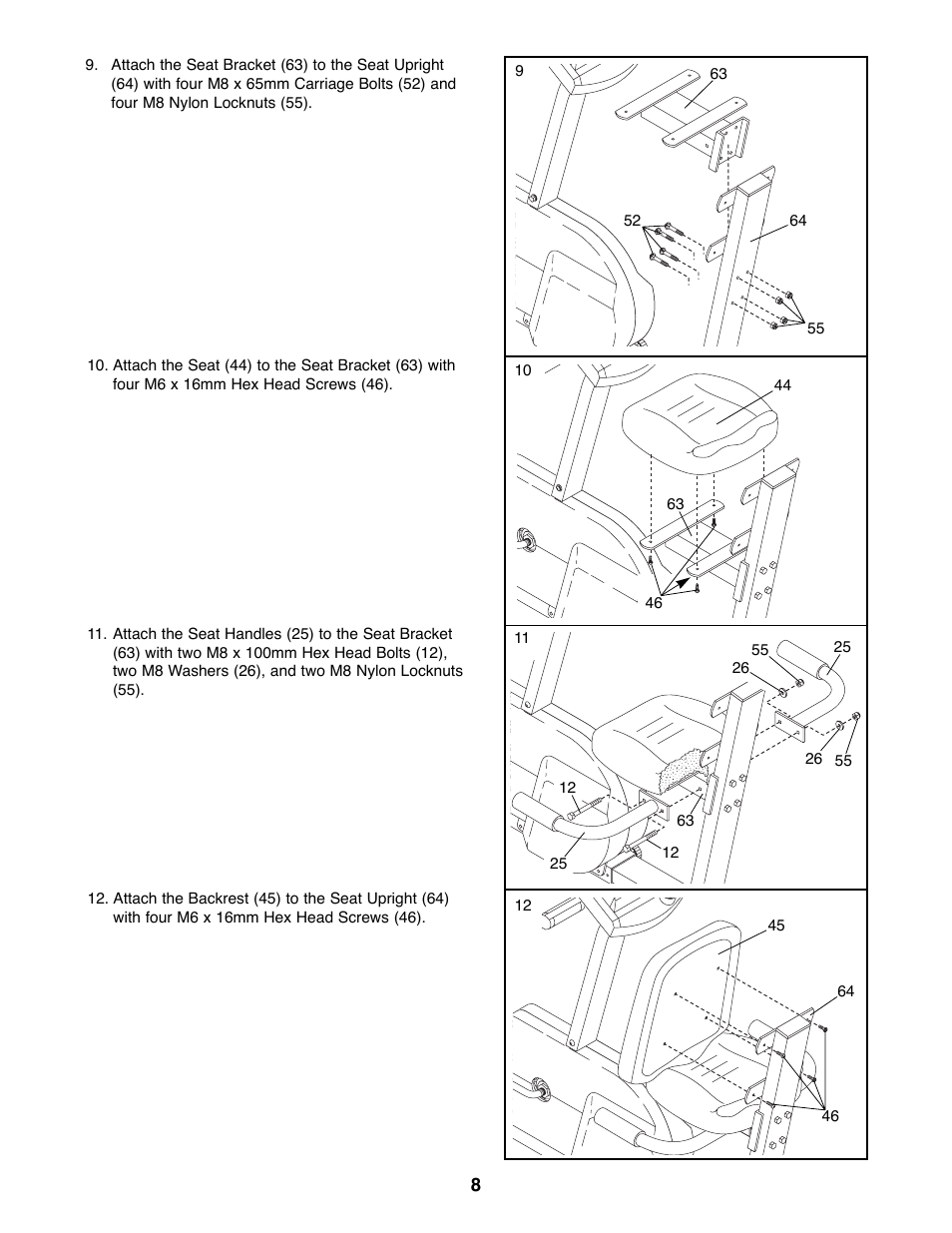 Weslo WLEX28080 User Manual | Page 8 / 16