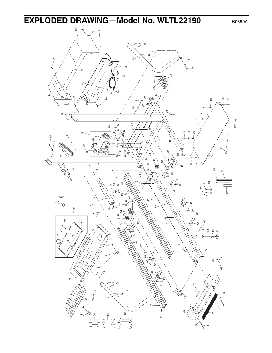 R0899a | Weslo WLTL22190 User Manual | Page 17 / 18