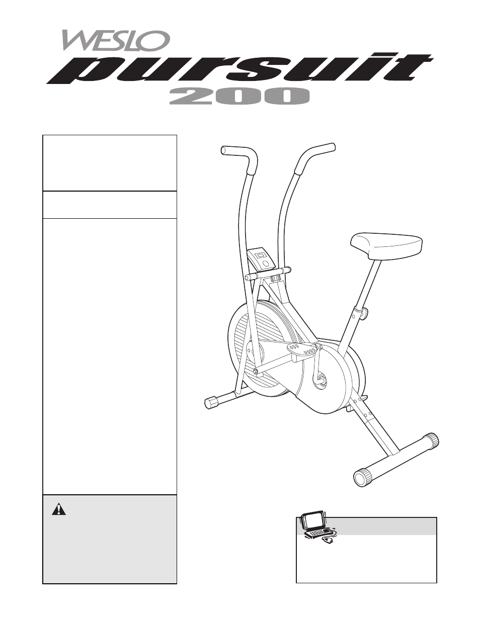Weslo WLEX08210 User Manual | 12 pages