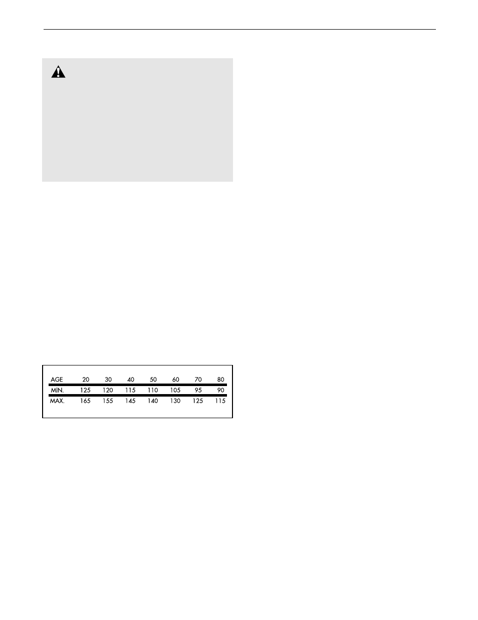 Conditioning guidelines, Warning | Weslo WCTL35090 User Manual | Page 15 / 23