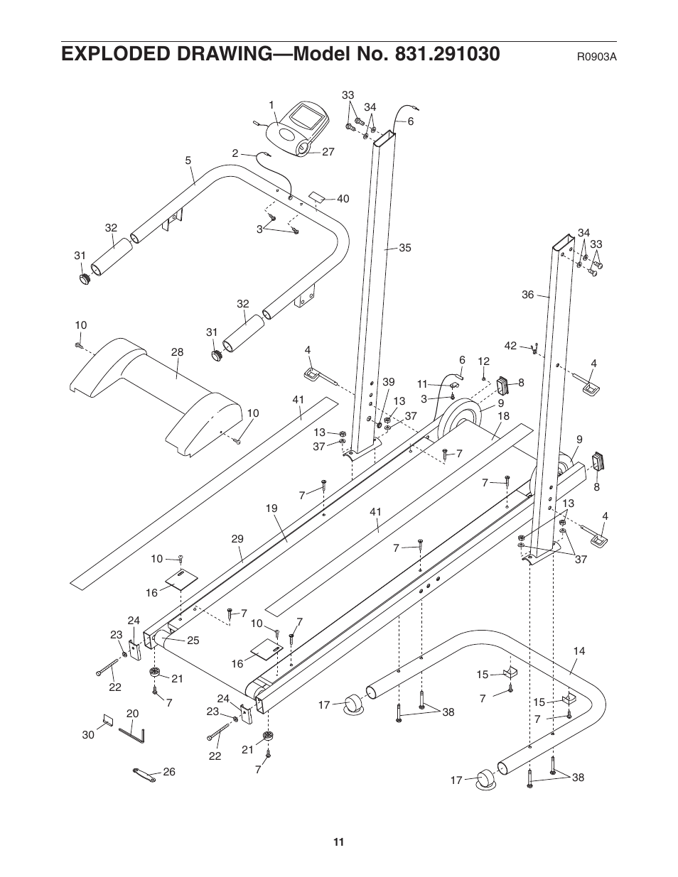 Weslo 831.291030 User Manual | Page 11 / 12