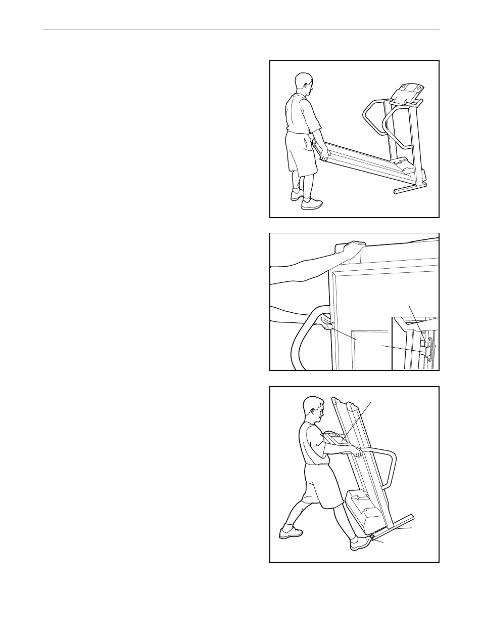 How to fold and move the treadmill | Weslo 1750 User Manual | Page 18 / 30