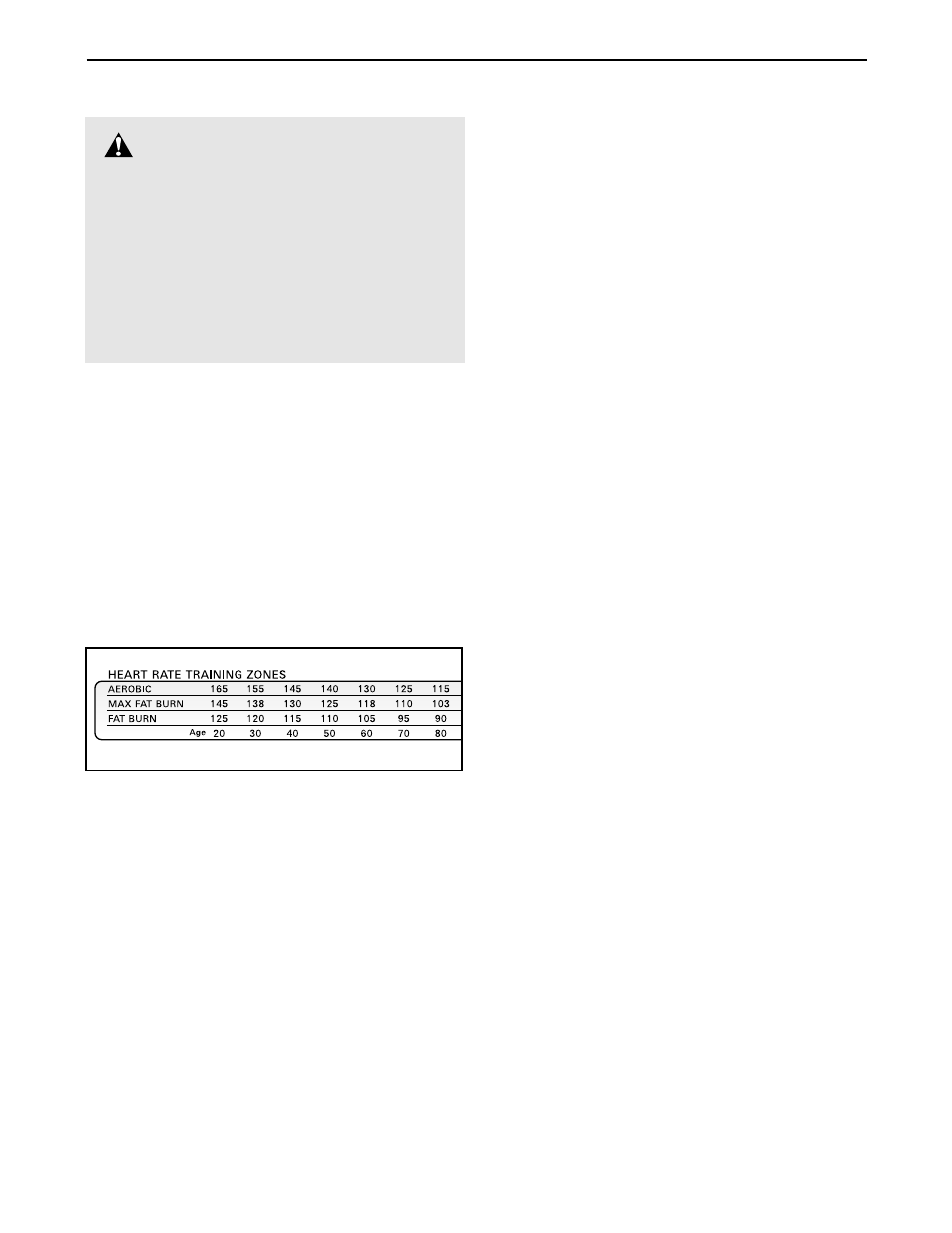 Conditioning guidelines, Warning | Weslo WCTL39102 User Manual | Page 12 / 16