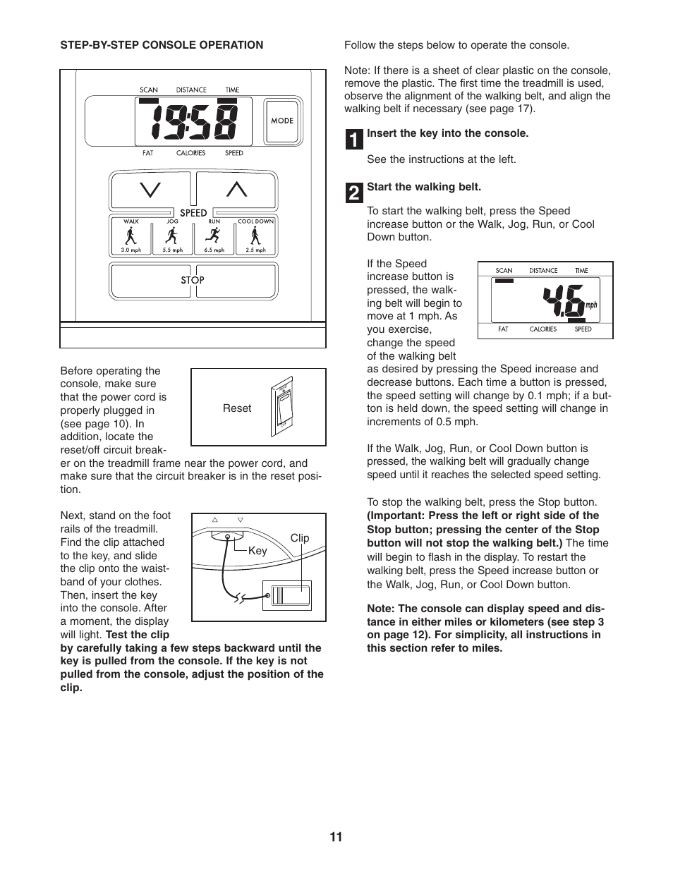 Weslo CADENCE C44 WLTL29305.0 User Manual | Page 11 / 23