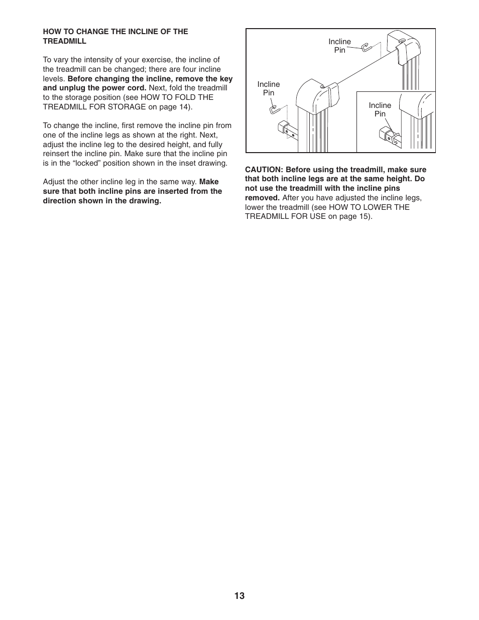 Weslo CADENCE C44 WLTL29305.0 User Manual | Page 13 / 23