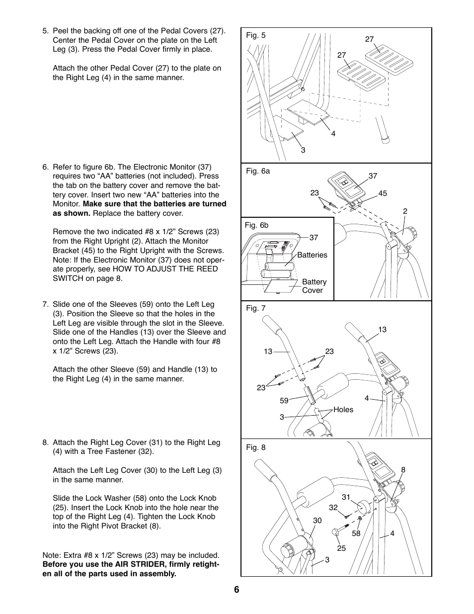 Weslo WLAW55073 User Manual | Page 6 / 12