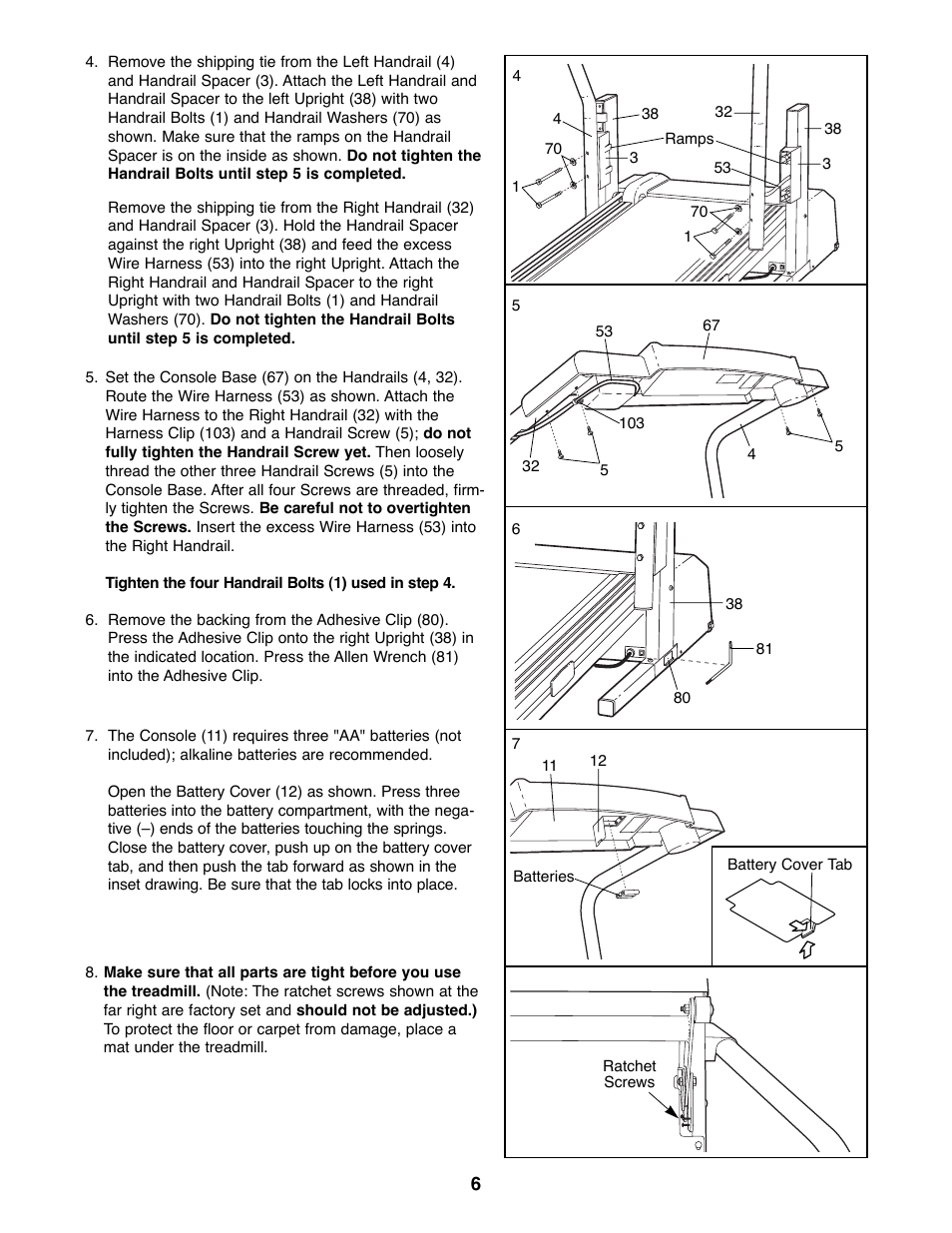 Weslo WLTL27081 User Manual | Page 6 / 18