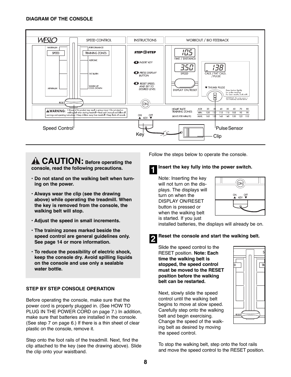 21 caution | Weslo WLTL27081 User Manual | Page 8 / 18
