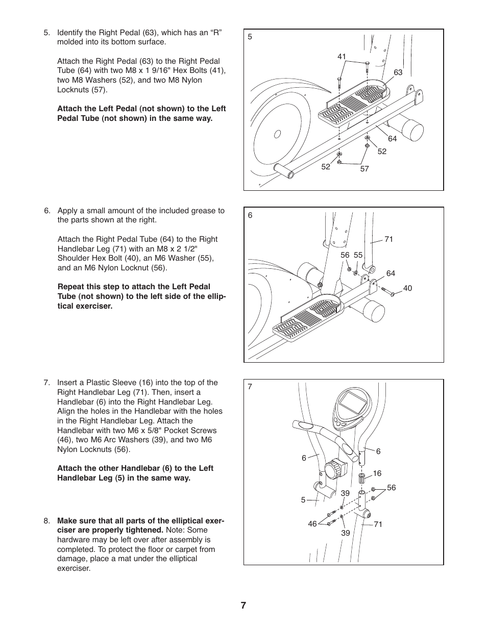 Weslo MOMENTUM WLEL7397.1 User Manual | Page 7 / 16