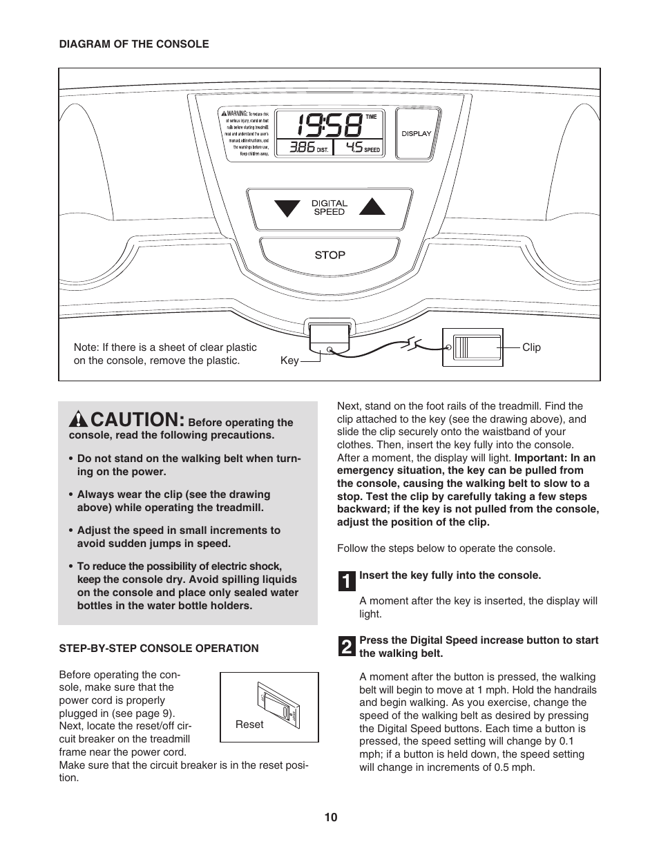 21 caution | Weslo WLTL19306.0 User Manual | Page 10 / 19