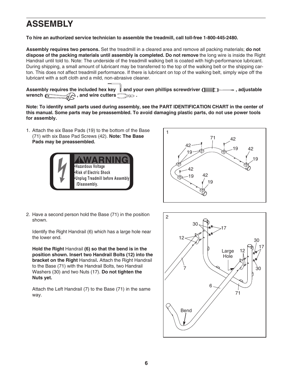 Assembly | Weslo WLTL19306.0 User Manual | Page 6 / 19