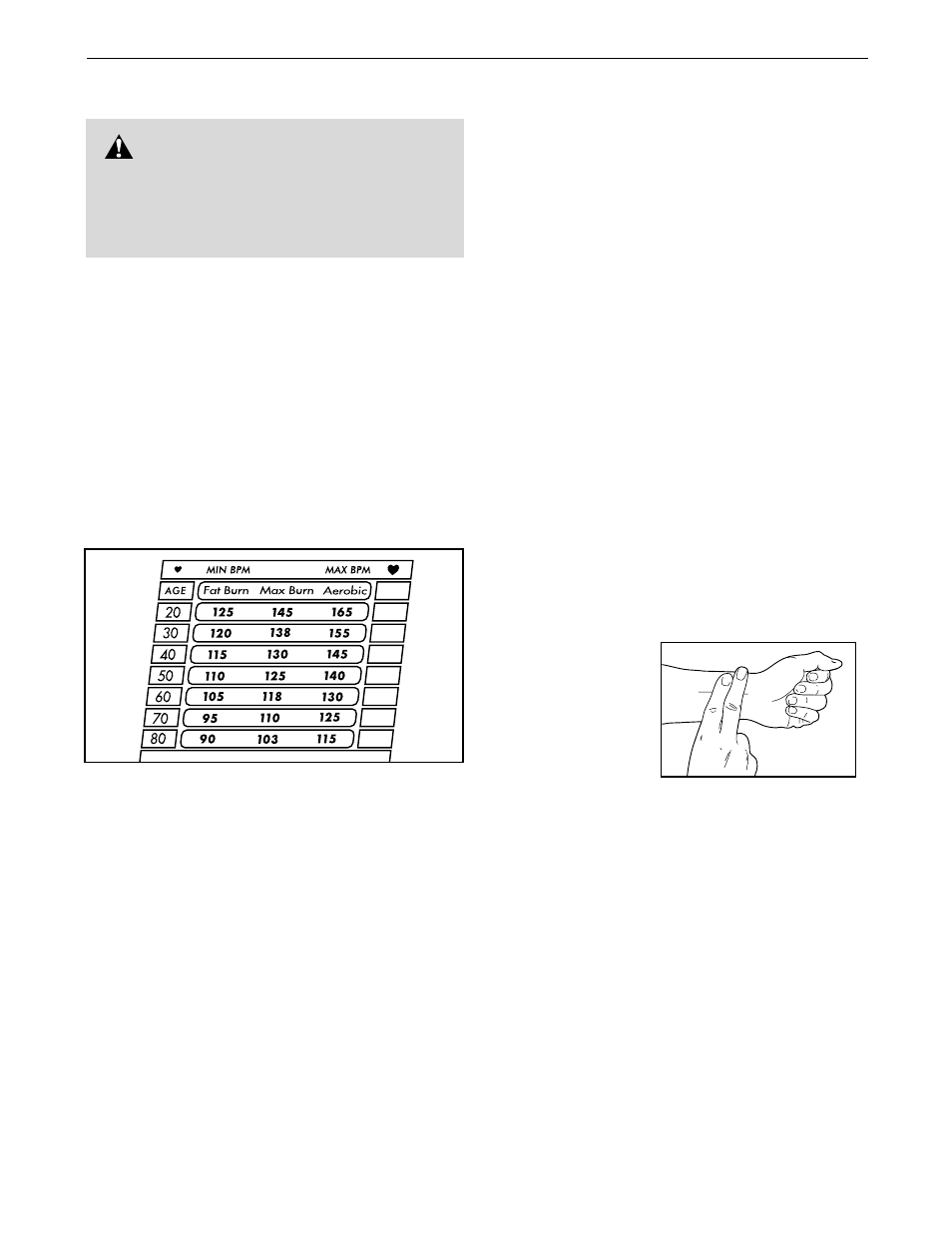 Conditioning guidelines, Warning | Weslo WLTL29013 User Manual | Page 14 / 19