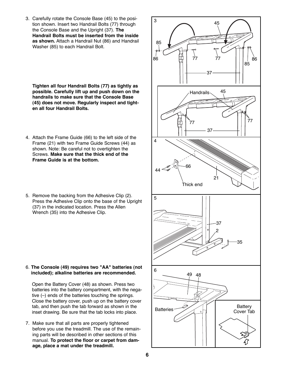 Weslo 925925 User Manual | Page 6 / 18