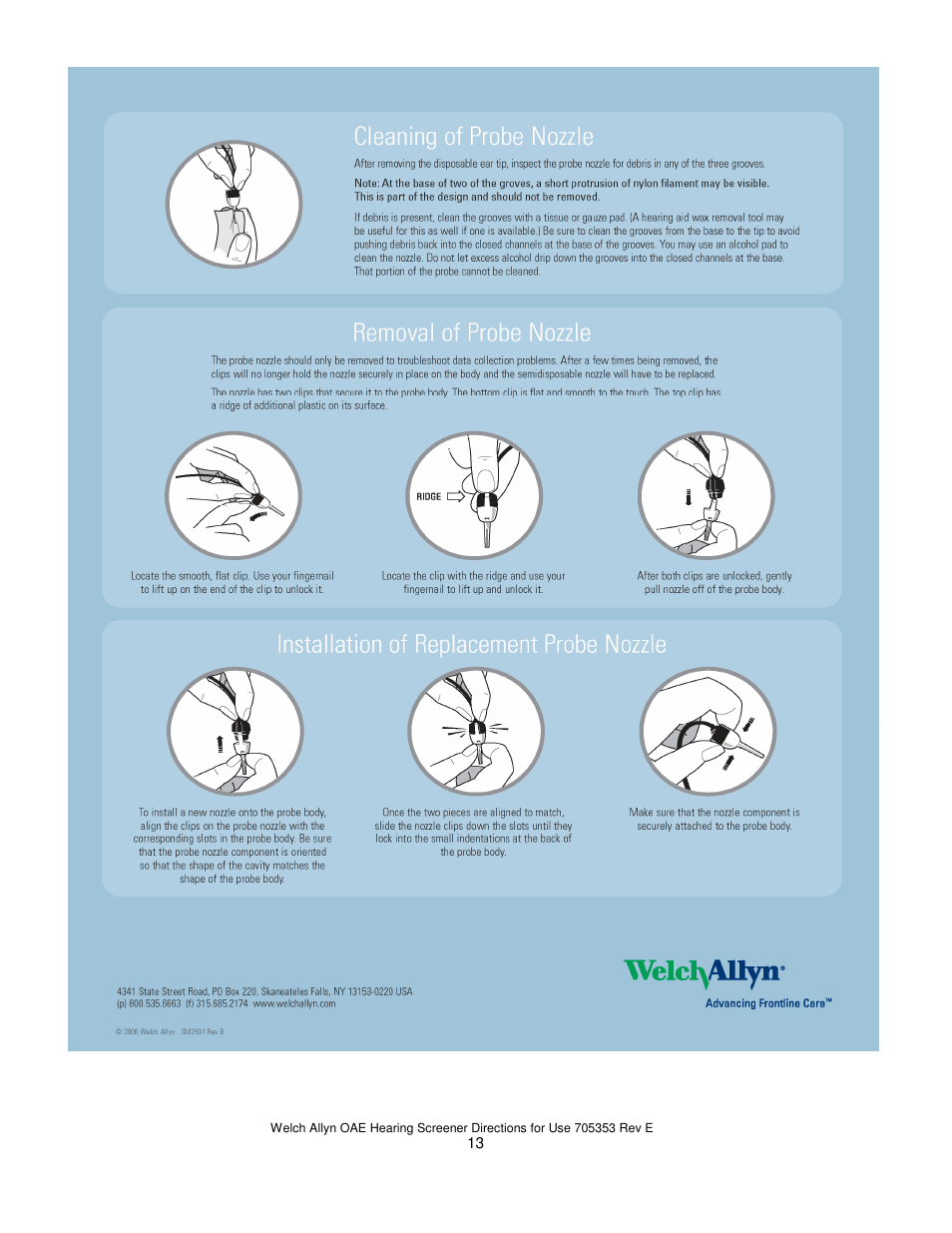 Welch Allyn REF 29400 User Manual | Page 14 / 54