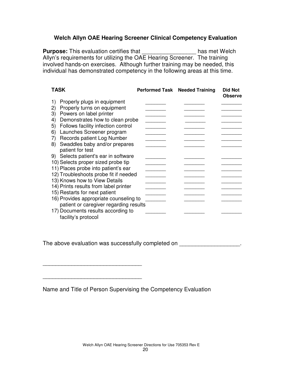 Welch Allyn REF 29400 User Manual | Page 21 / 54