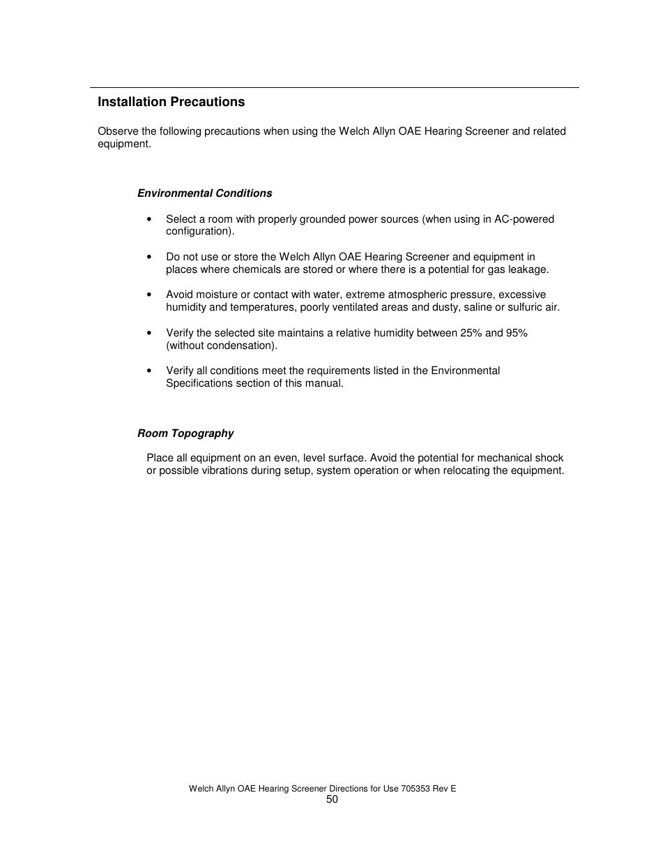 Welch Allyn REF 29400 User Manual | Page 51 / 54