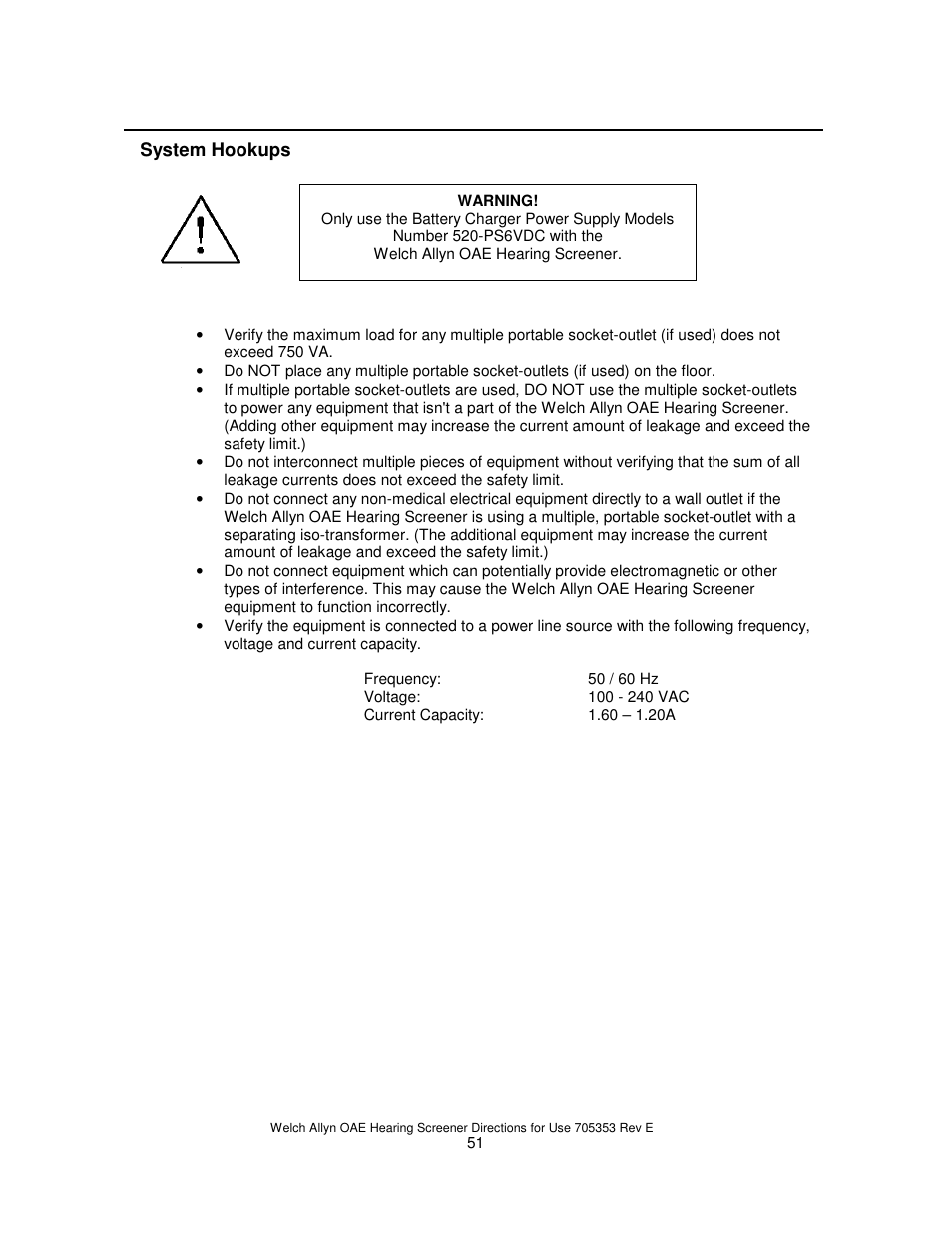 Welch Allyn REF 29400 User Manual | Page 52 / 54