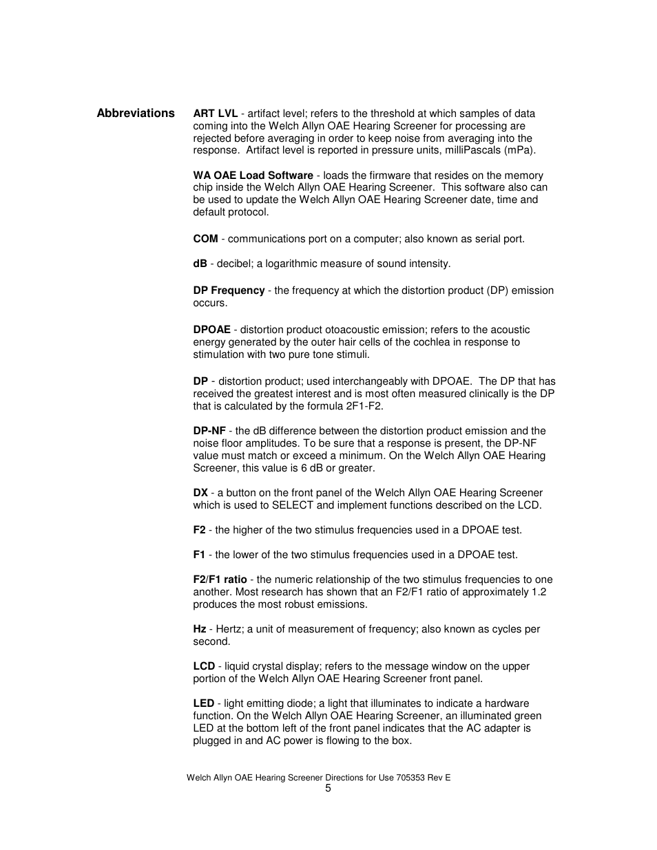 Welch Allyn REF 29400 User Manual | Page 6 / 54