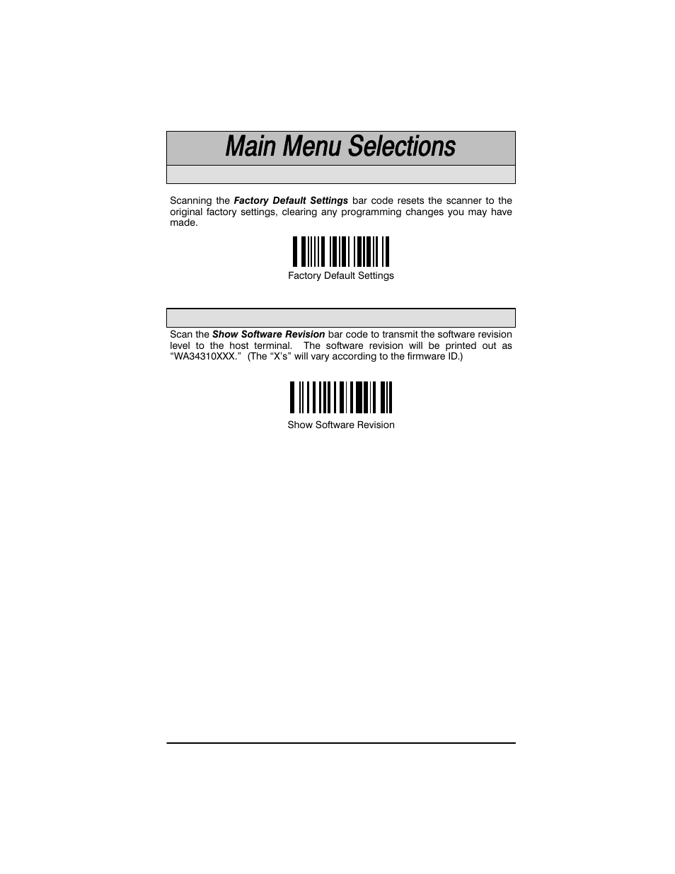 Reset factory settings status check | Welch Allyn SCANTEAM 3400PDF User Manual | Page 19 / 94