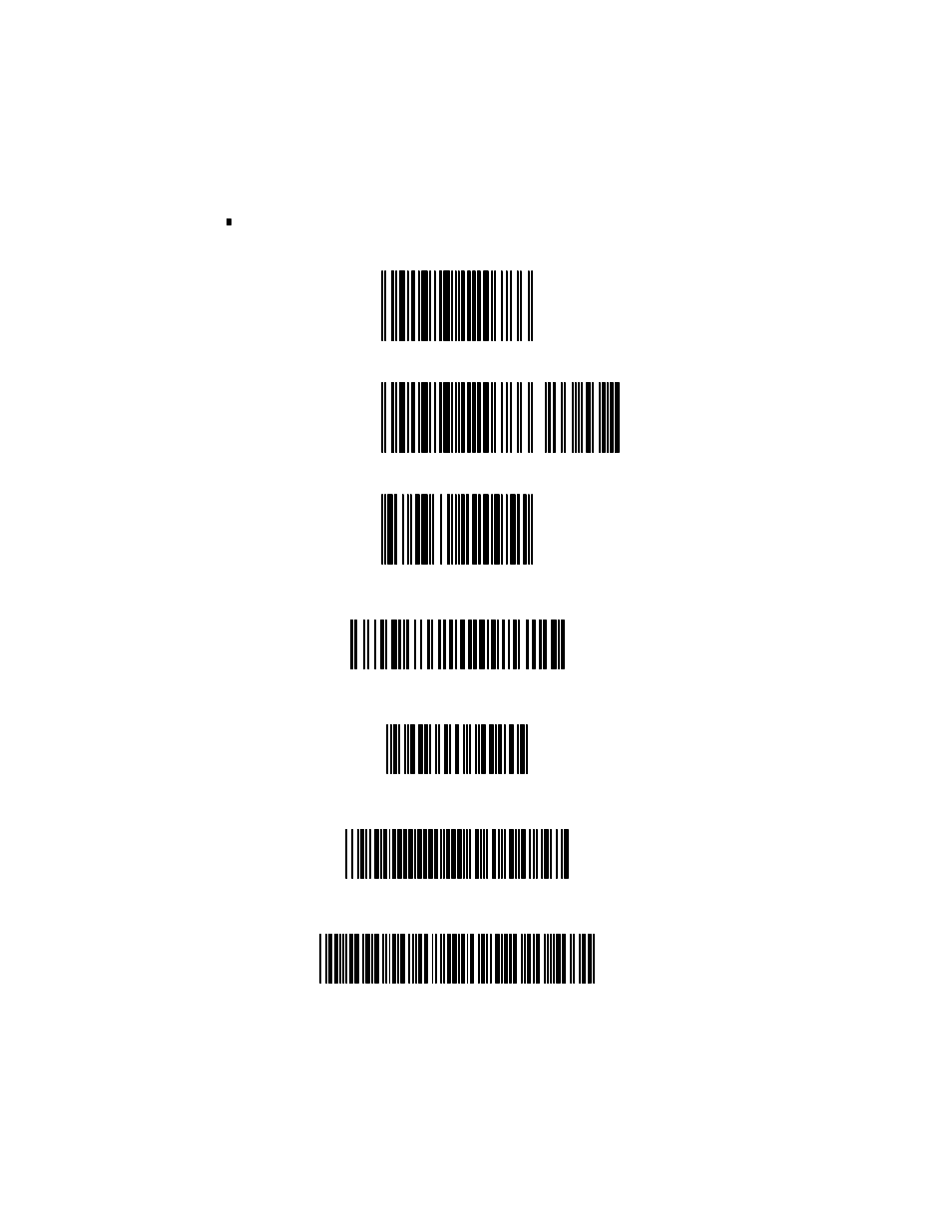 Sample bar codes | Welch Allyn 2380 User Manual | Page 21 / 26