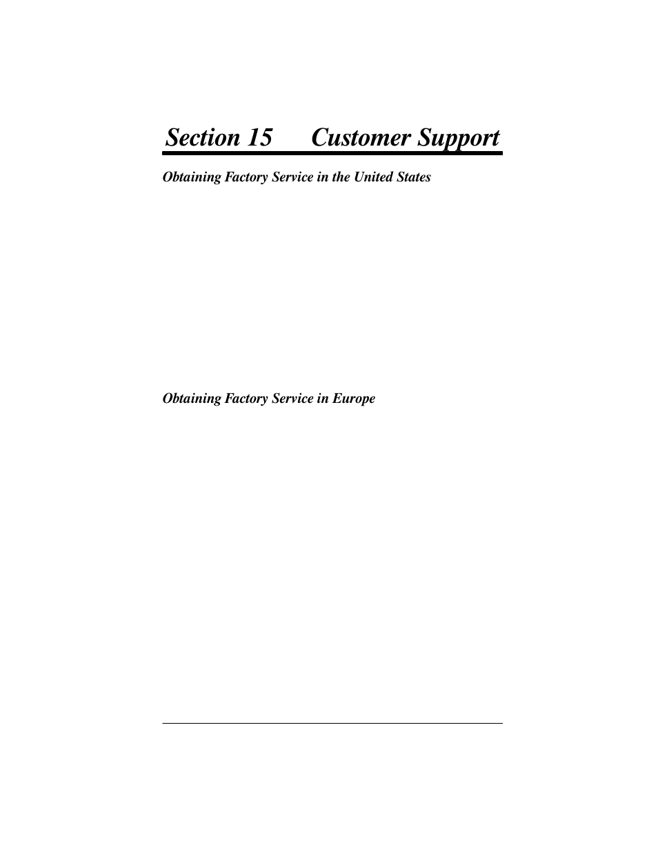 Obtaining factory service in the united states, Obtaining factory service in europe | Welch Allyn IMAGETEAM 3800 User Manual | Page 123 / 132