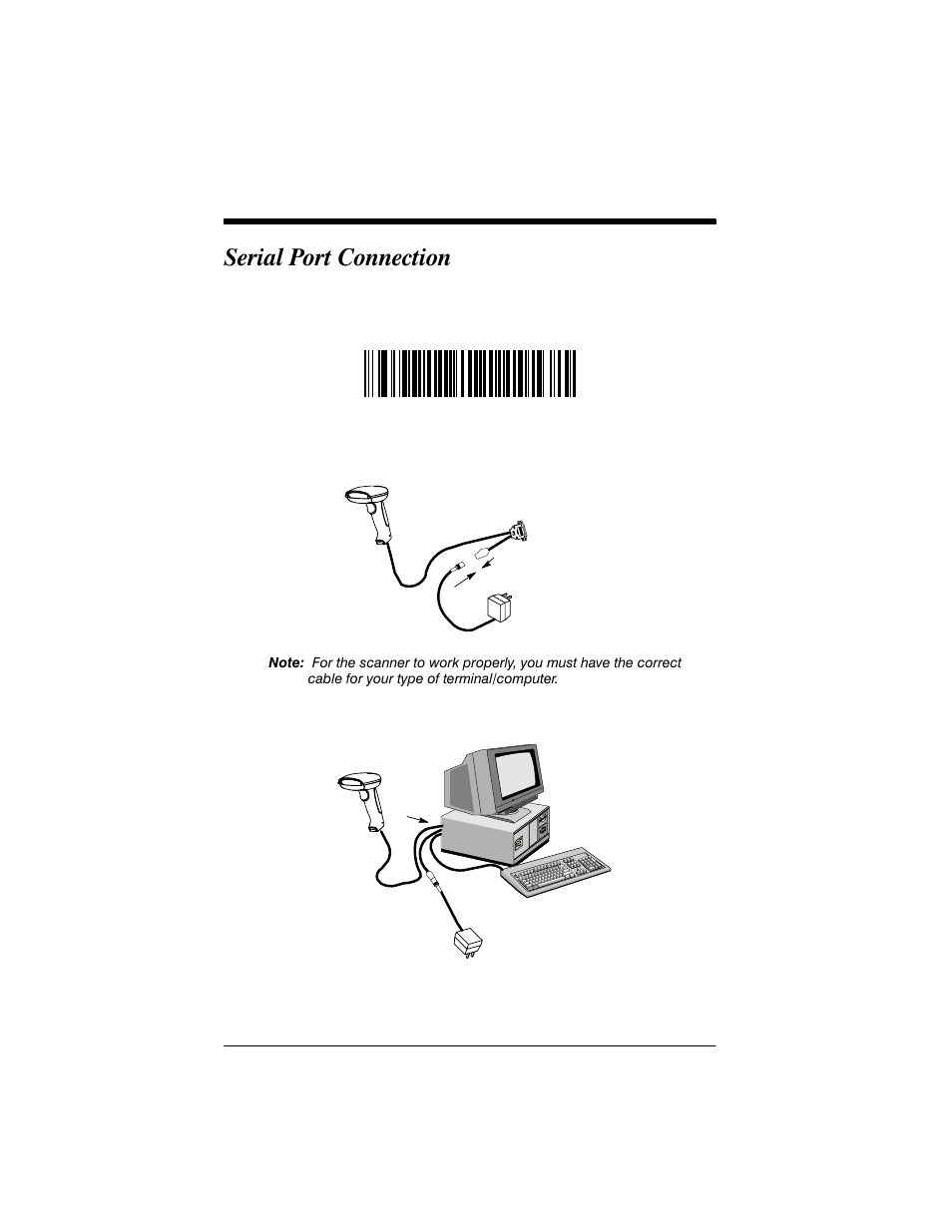 Serial port connection | Welch Allyn IMAGETEAM 3800 User Manual | Page 22 / 132