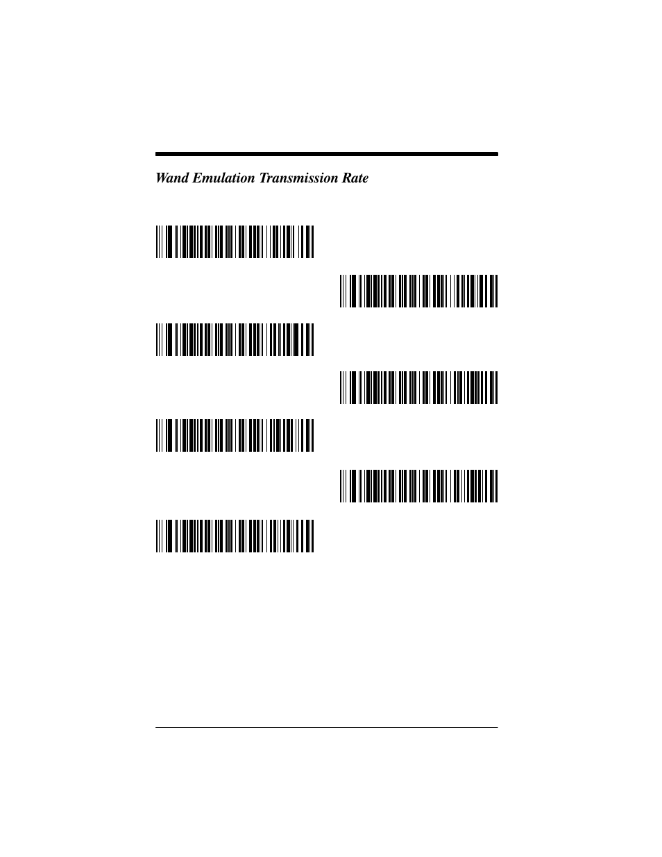 Wand emulation transmission rate | Welch Allyn IMAGETEAM 3800 User Manual | Page 28 / 132