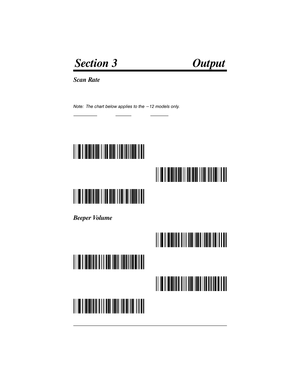 Scan rate, Beeper volume | Welch Allyn IMAGETEAM 3800 User Manual | Page 33 / 132