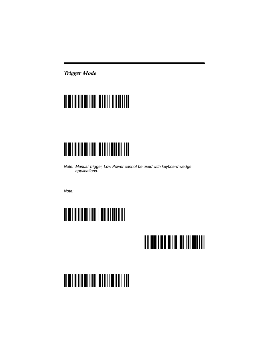 Trigger mode | Welch Allyn IMAGETEAM 3800 User Manual | Page 36 / 132