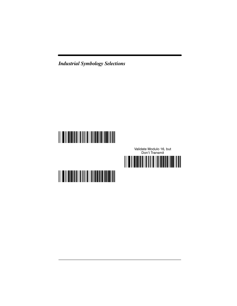 Industrial symbology selections | Welch Allyn IMAGETEAM 3800 User Manual | Page 59 / 132