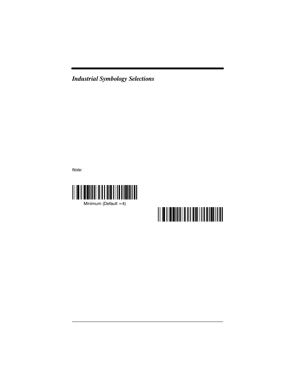 Industrial symbology selections | Welch Allyn IMAGETEAM 3800 User Manual | Page 61 / 132