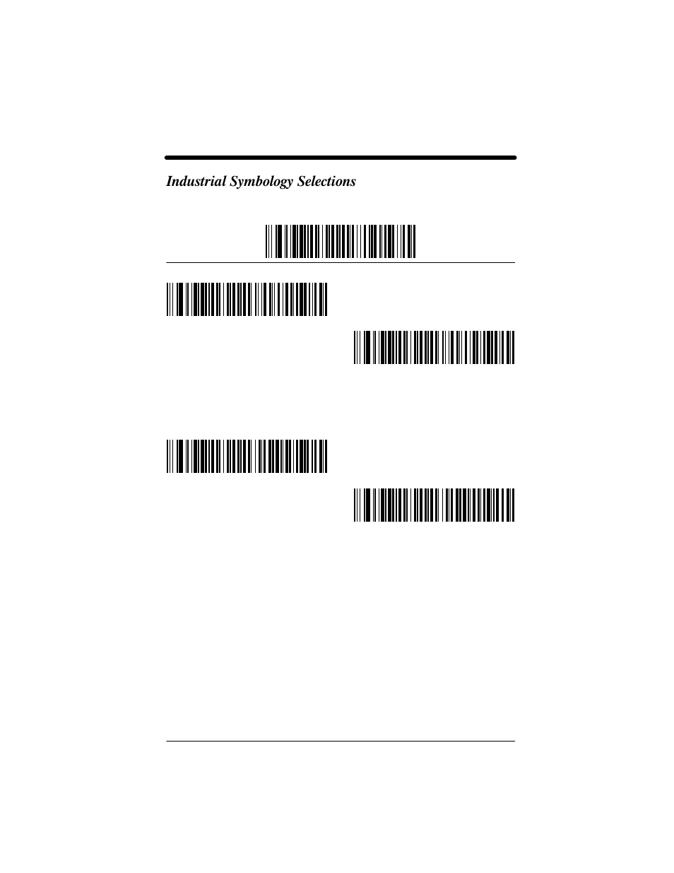 Industrial symbology selections | Welch Allyn IMAGETEAM 3800 User Manual | Page 73 / 132