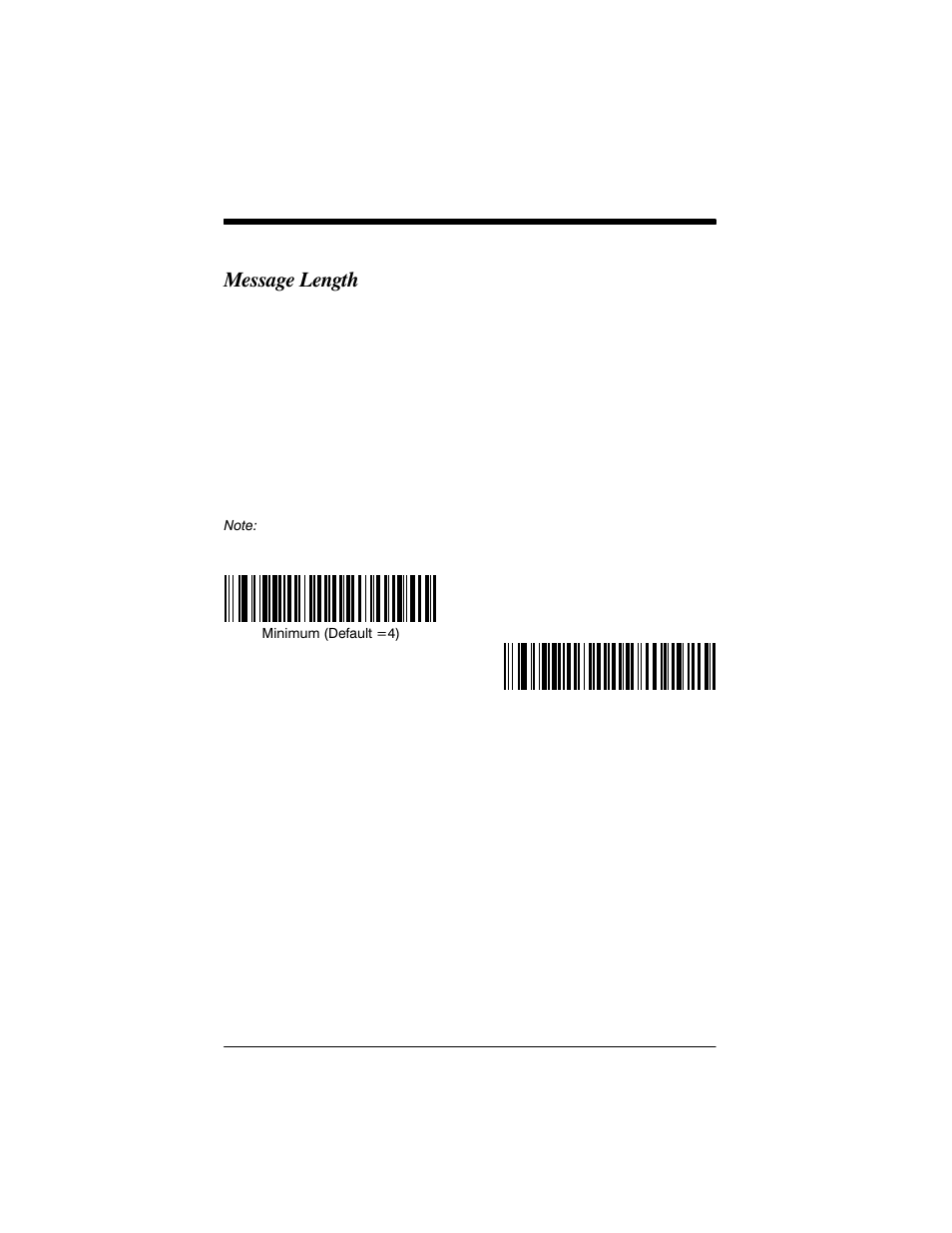 Message length | Welch Allyn IMAGETEAM 3800 User Manual | Page 74 / 132