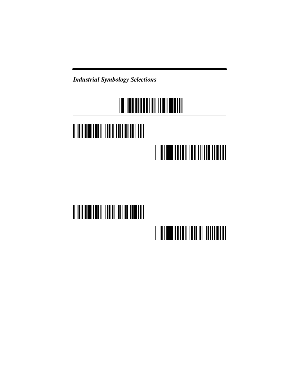 Industrial symbology selections | Welch Allyn IMAGETEAM 3800 User Manual | Page 77 / 132