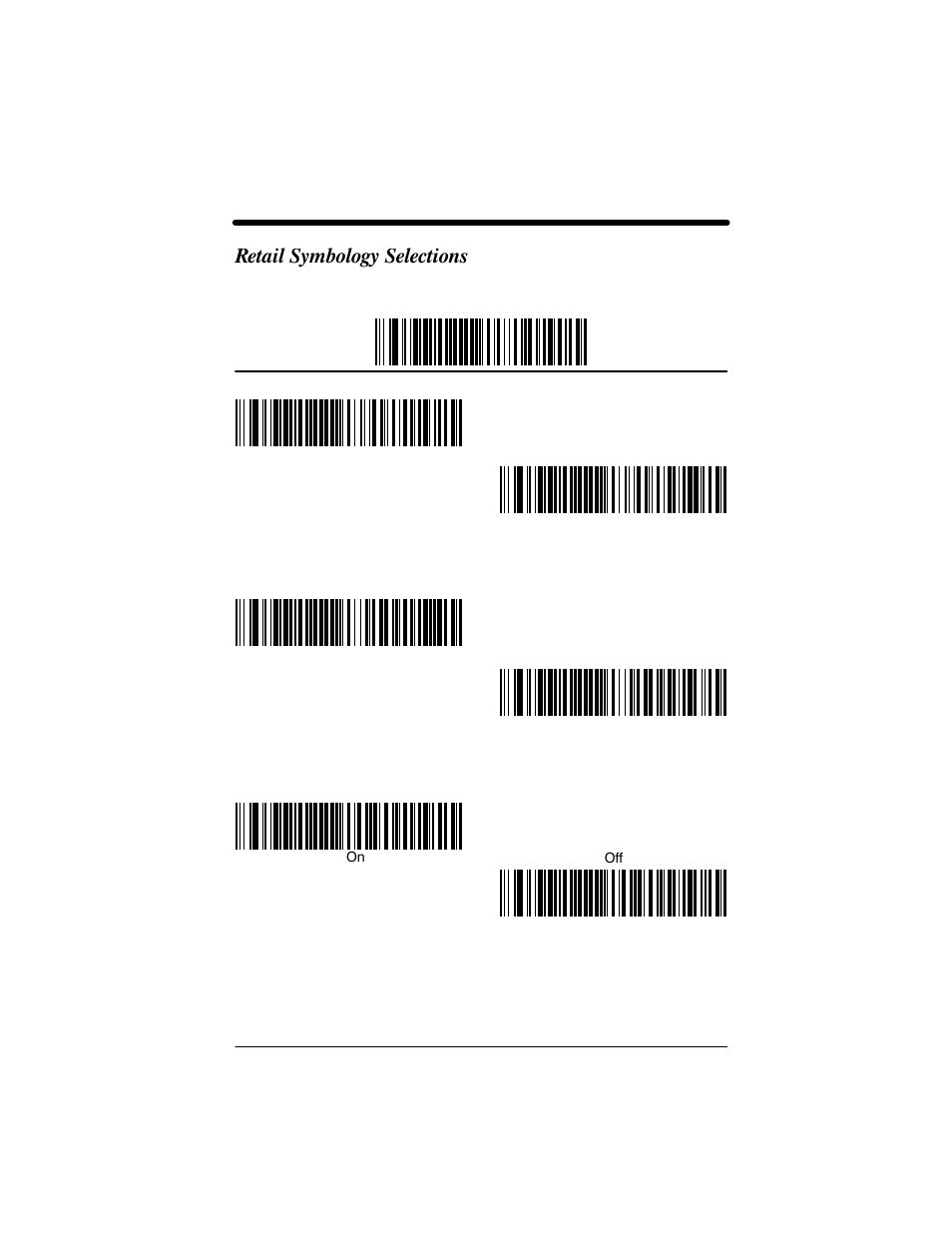 Retail symbology selections | Welch Allyn IMAGETEAM 3800 User Manual | Page 79 / 132