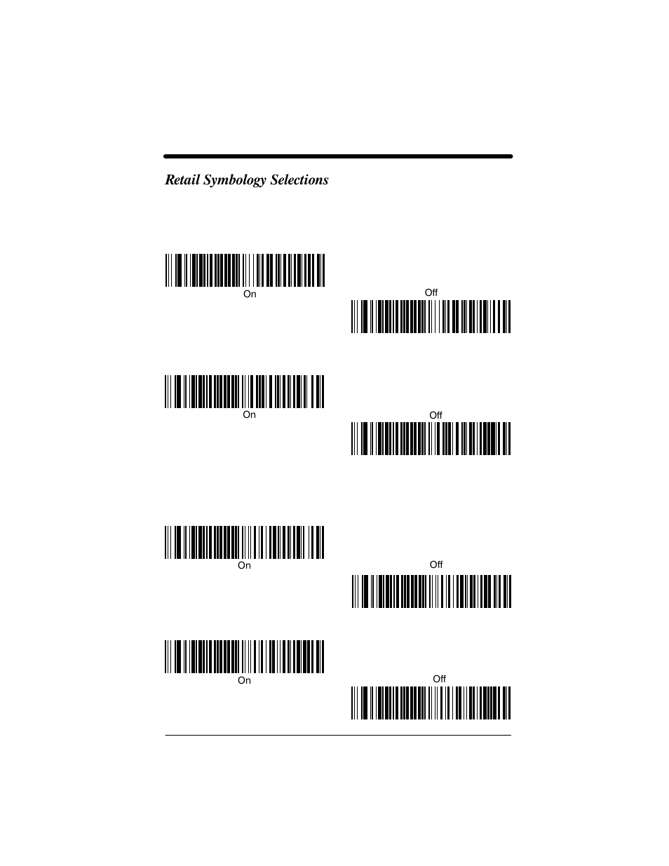 Retail symbology selections | Welch Allyn IMAGETEAM 3800 User Manual | Page 83 / 132