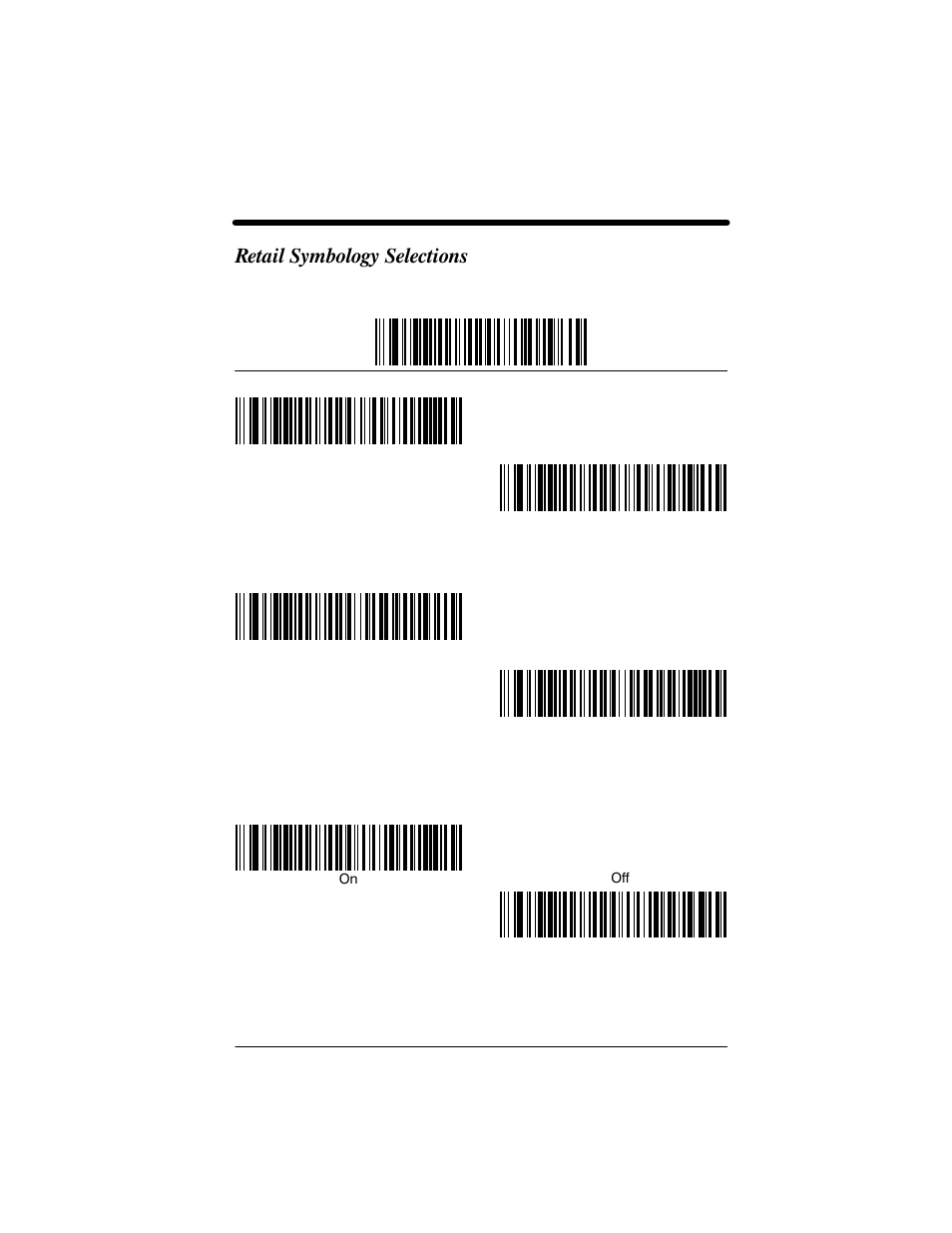 Retail symbology selections | Welch Allyn IMAGETEAM 3800 User Manual | Page 85 / 132