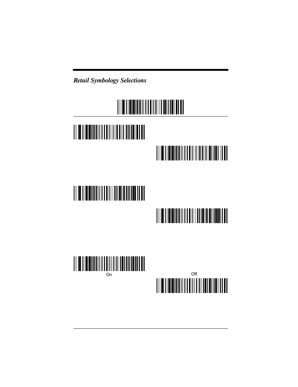 Retail symbology selections | Welch Allyn IMAGETEAM 3800 User Manual | Page 87 / 132