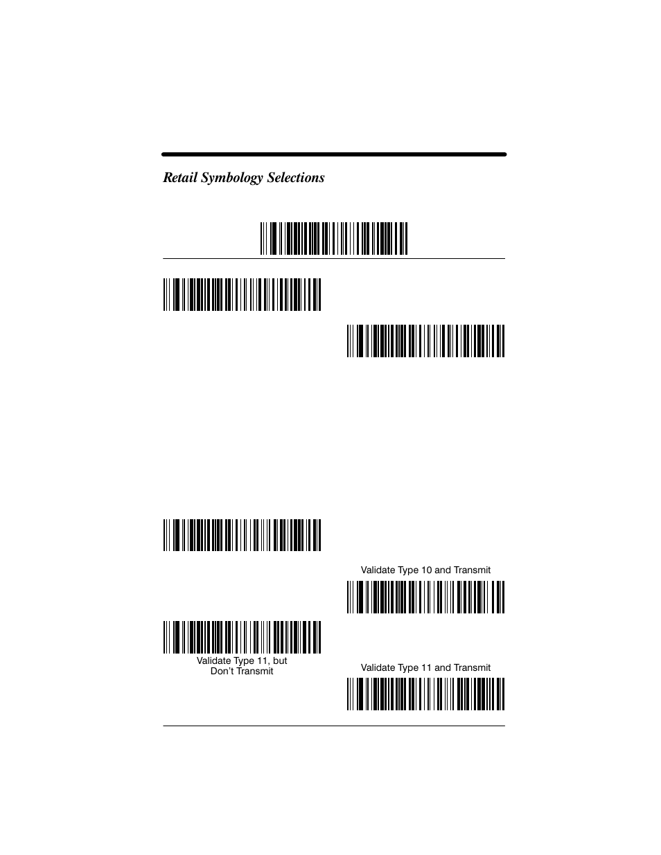Retail symbology selections | Welch Allyn IMAGETEAM 3800 User Manual | Page 89 / 132