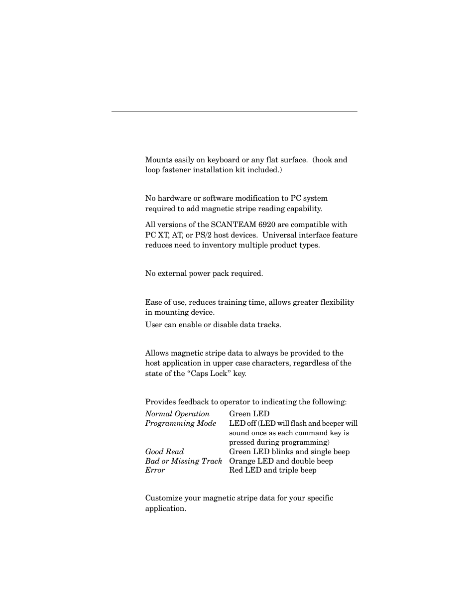 Welch Allyn SCANTEAM 6920 User Manual | Page 7 / 23