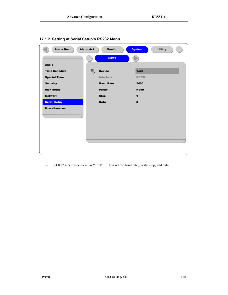 Wren Associates DRS5016 User Manual | Page 108 / 112