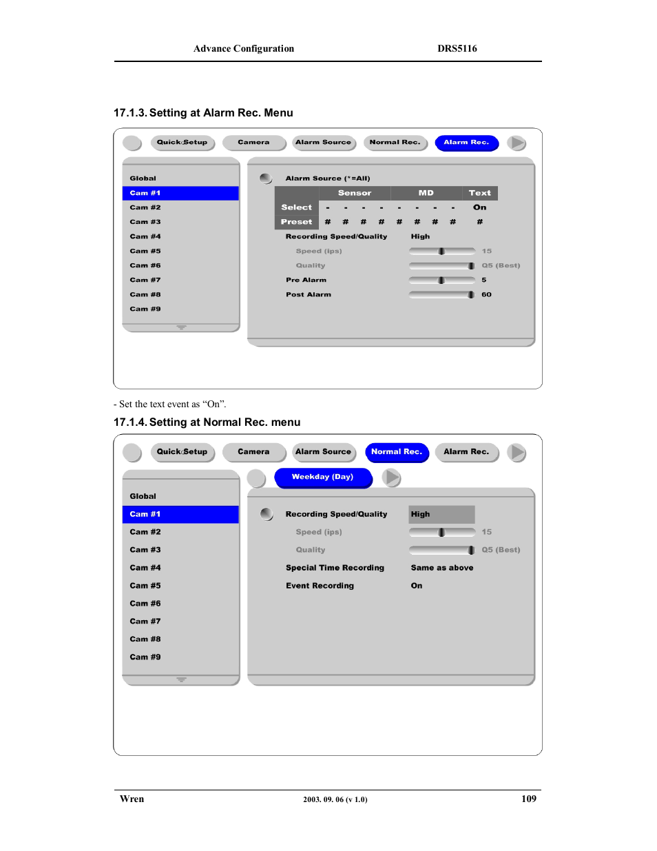 Wren Associates DRS5016 User Manual | Page 109 / 112