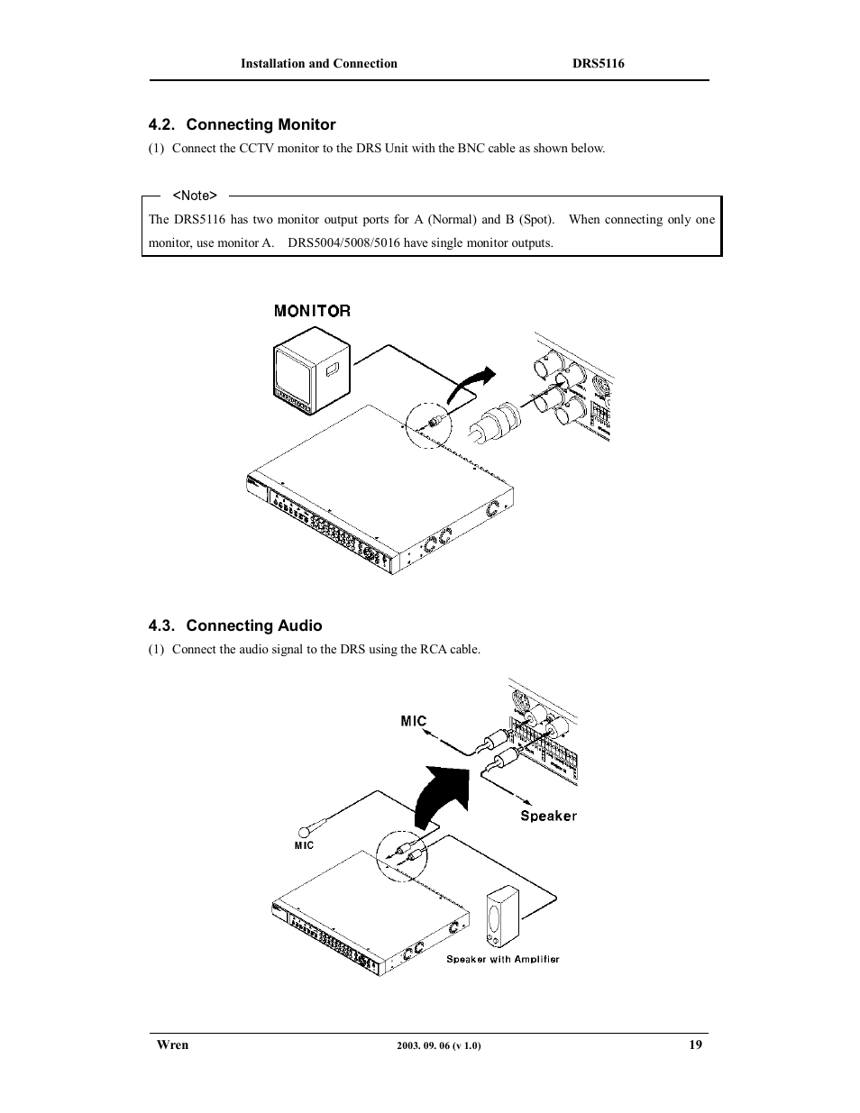 Wren Associates DRS5016 User Manual | Page 19 / 112