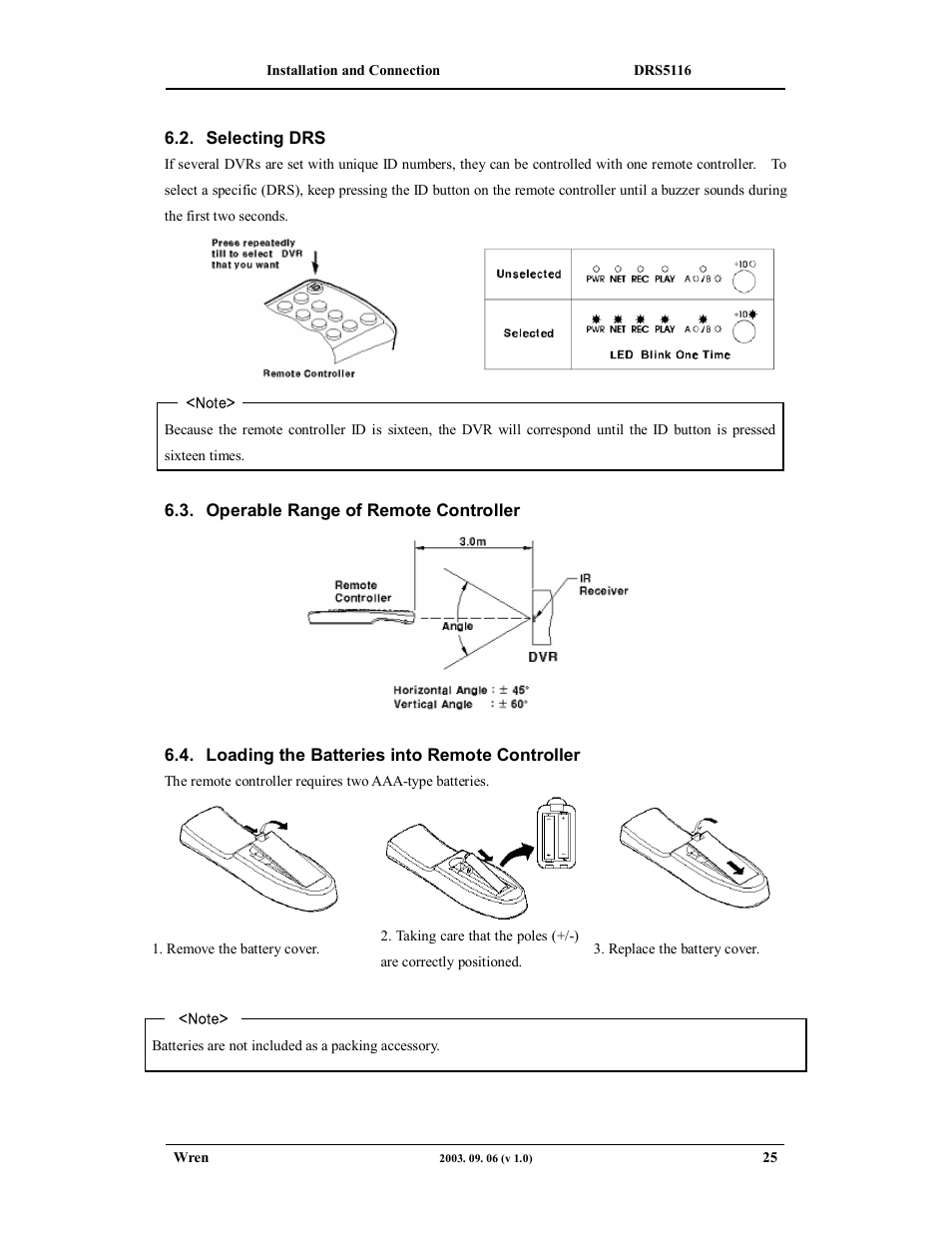 Wren Associates DRS5016 User Manual | Page 25 / 112