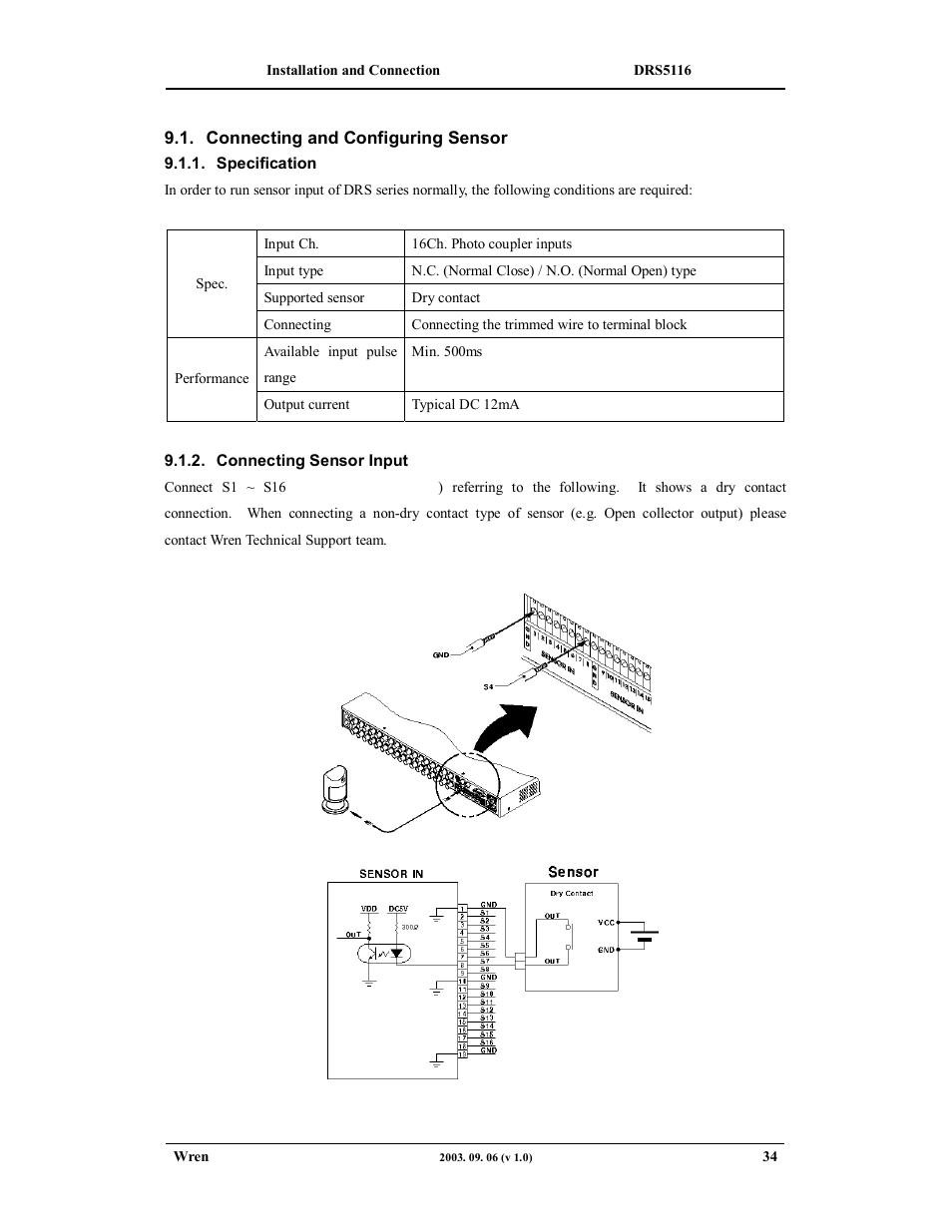 Wren Associates DRS5016 User Manual | Page 34 / 112