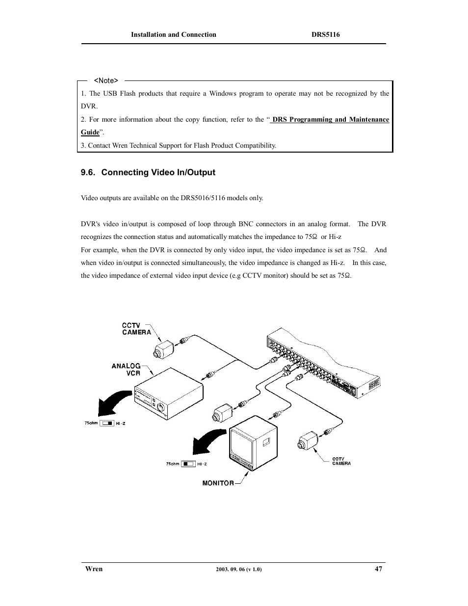 Wren Associates DRS5016 User Manual | Page 47 / 112